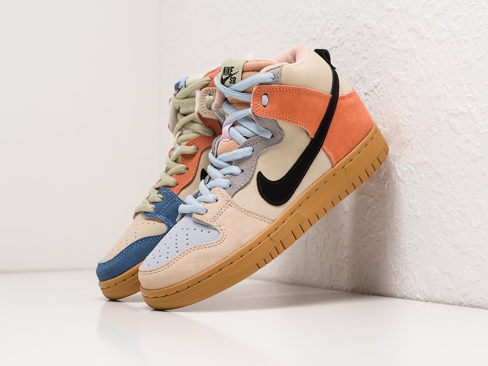 Nike SB Dunk High WMNS Spectrum разноцветные кожа женские (AR21891) - фото 2 Nike SB Dunk High WMNS Spectrum разноцветные кожа женские (AR21891) - фото 2