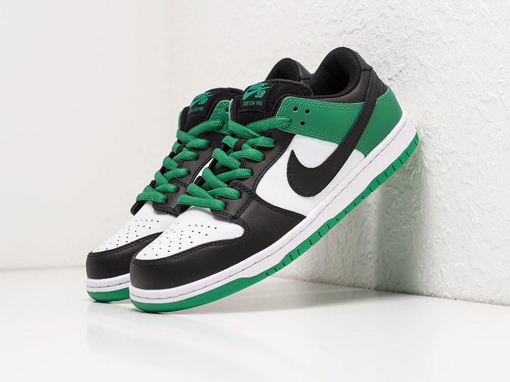 Nike SB Dunk Low зеленые замша мужские (AR21893) - фото 2