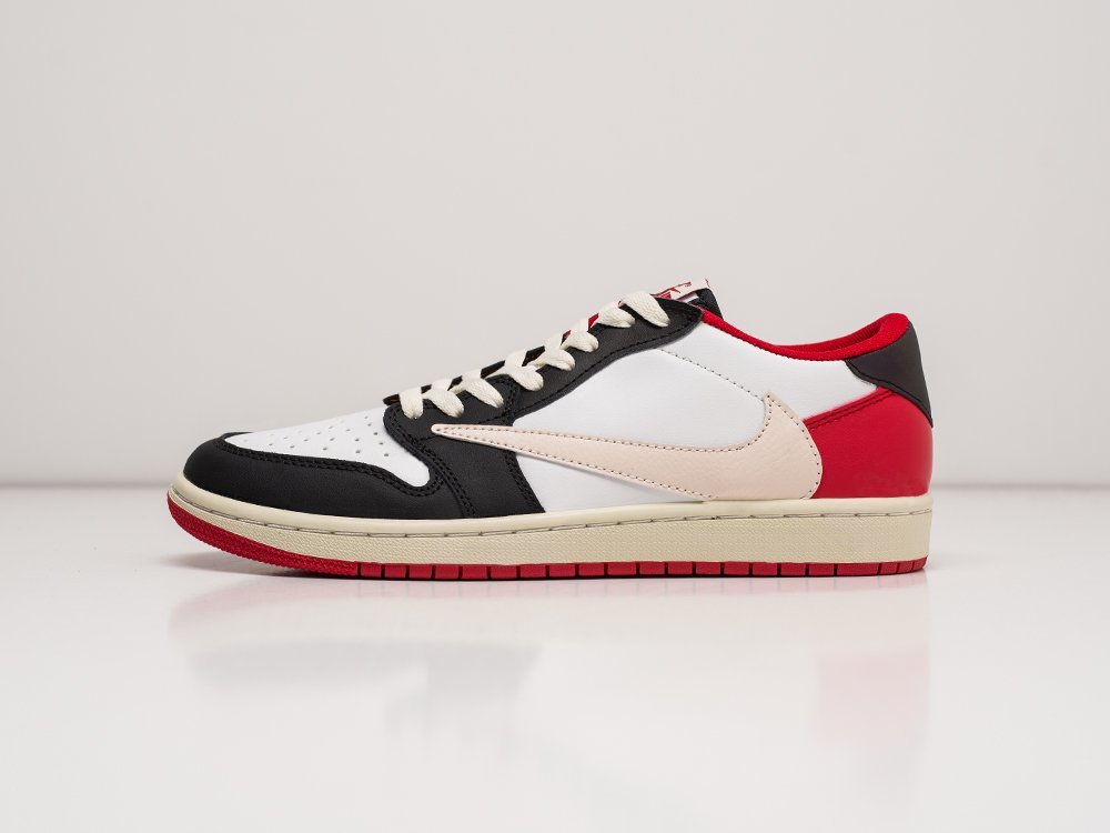 Nike Air Jordan 1 Low x Travis Scott белые кожа мужские (AR21895) - фото 1 Nike Air Jordan 1 Low x Travis Scott белые кожа мужские (AR21895) - фото 1