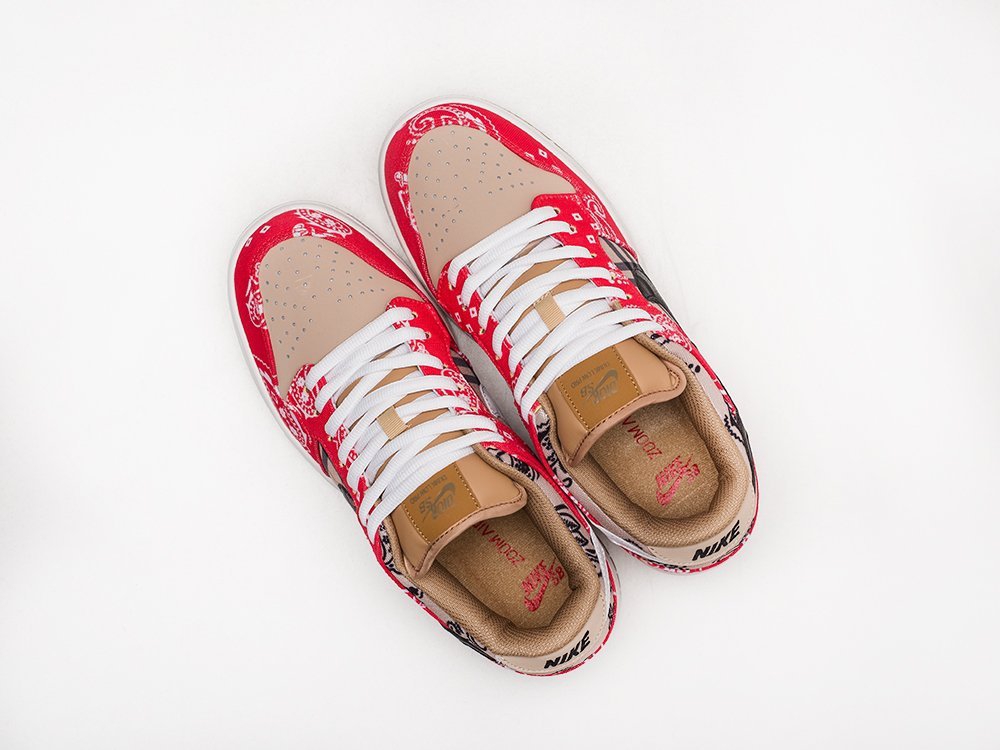 Nike SB Dunk Low x Travis Scott красные текстиль мужские (AR21970) - фото 3 Nike SB Dunk Low x Travis Scott красные текстиль мужские (AR21970) - фото 3