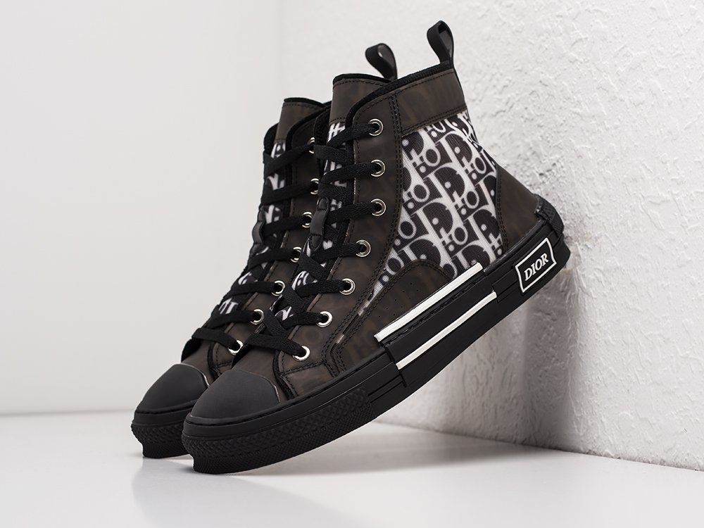 Dior B23 High черные текстиль мужские (AR21972) - фото 2 Dior B23 High черные текстиль мужские (AR21972) - фото 2