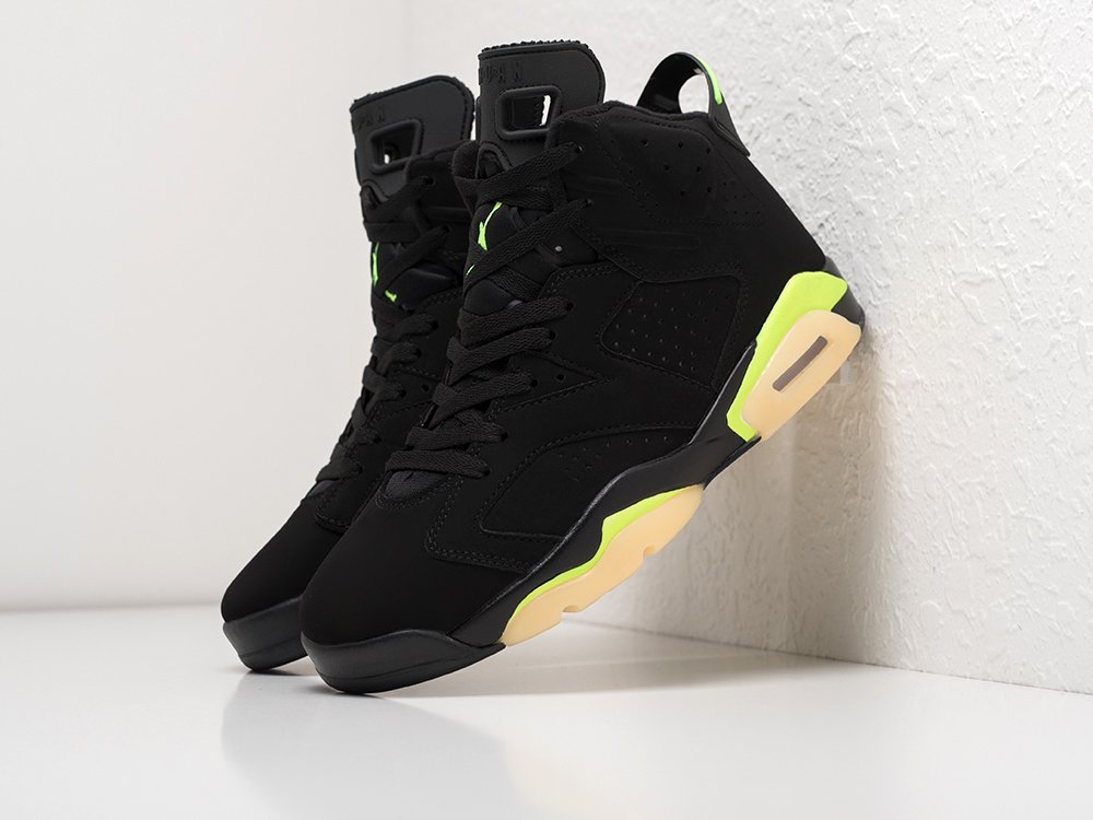 Nike Air Jordan 6 Electric Green черные мужские (AR22012) - фото 2