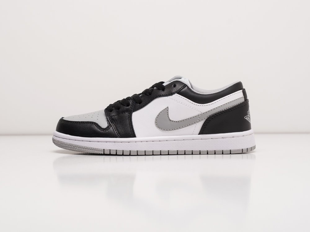 Nike Air Jordan 1 Low WMNS White / Black / Grey - фото 1