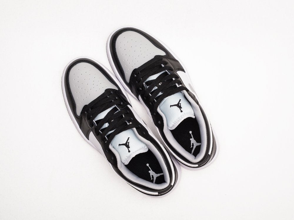 Nike Air Jordan 1 Low WMNS White / Black / Grey - фото 6