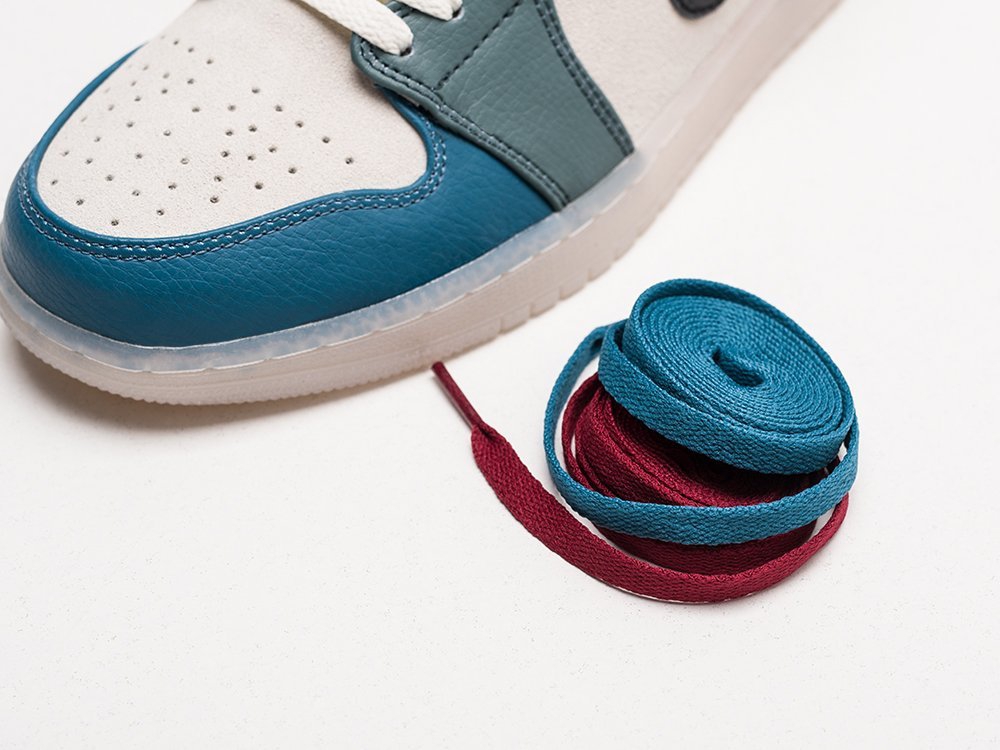 мужские кроссовки Nike Air Jordan 1 Mid Anti-Gravity Machines Dark Pony / Saturn Gold / Redstone