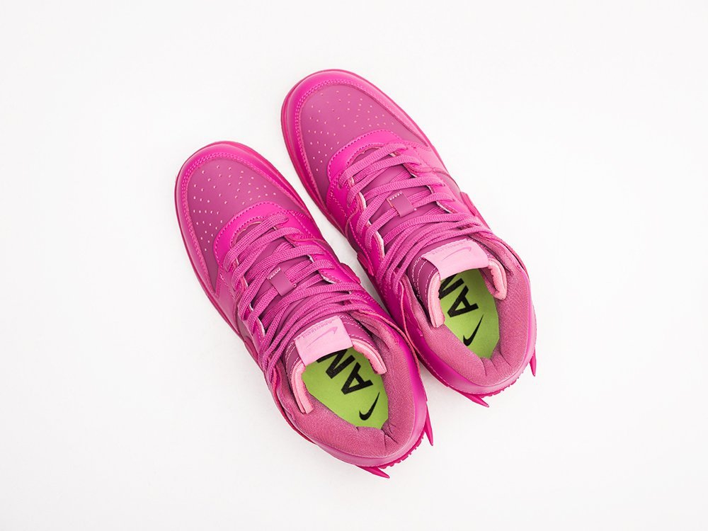 Nike x AMBUSH SB Dunk High WMNS Cosmic Fuchsia розовые женские (AR22044) - фото 6