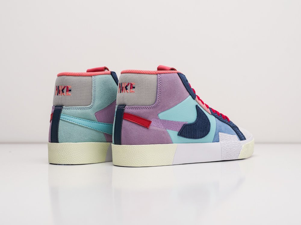 Nike SB Zoom Blazer Mid WMNS Premium Mosaic разноцветные текстиль женские (AR22050) - фото 4 Nike SB Zoom Blazer Mid WMNS Premium Mosaic разноцветные текстиль женские (AR22050) - фото 4