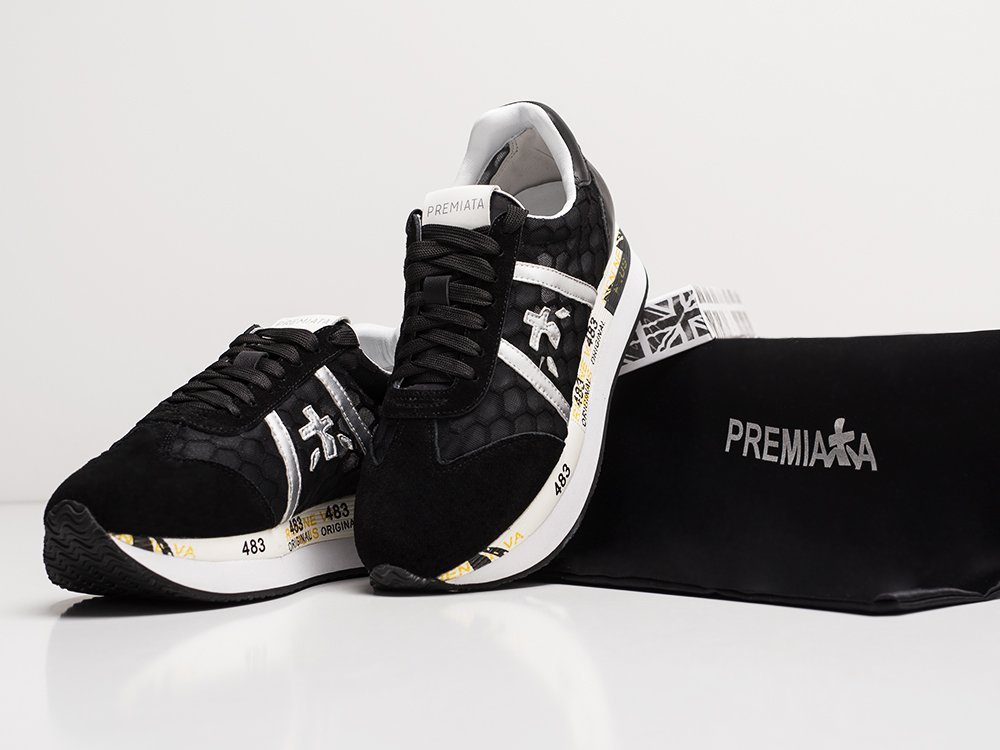 Premiata Conny черные текстиль женские (AR22075) - фото 4 Premiata Conny черные текстиль женские (AR22075) - фото 4