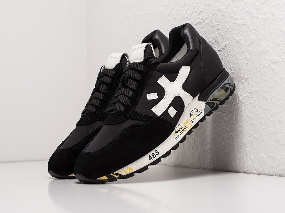 Premiata Mick черные замша мужские (AR22078) - фото 2 Premiata Mick черные замша мужские (AR22078) - фото 2