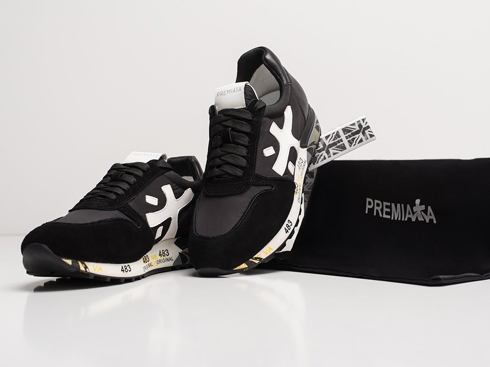 Premiata Mick черные замша мужские (AR22078) - фото 4 Premiata Mick черные замша мужские (AR22078) - фото 4