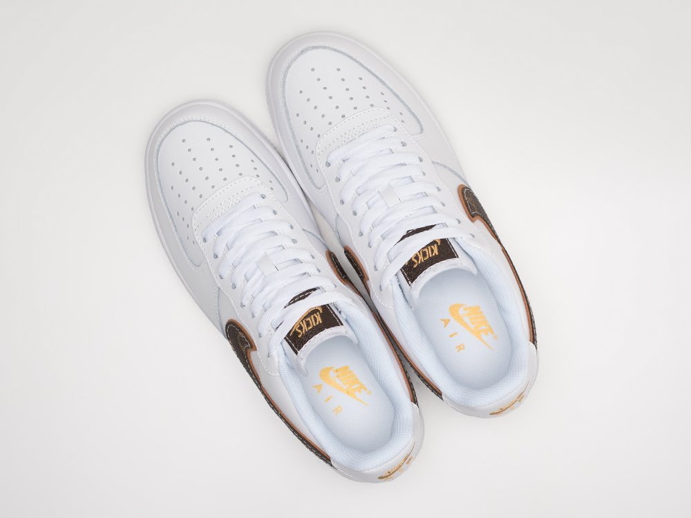 Nike x Louis Vuitton Air Force 1 Low белые кожа мужские (AR22088) - фото 3 Nike x Louis Vuitton Air Force 1 Low белые кожа мужские (AR22088) - фото 3