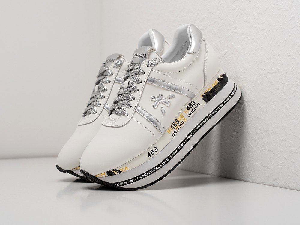 Premiata Conny белые текстиль женские (AR22090) - фото 2 Premiata Conny белые текстиль женские (AR22090) - фото 2