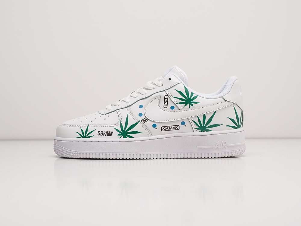 Nike Air Force 1 Low WMNS SBK Xanax белые кожа женские (AR22098) - фото 1 Nike Air Force 1 Low WMNS SBK Xanax белые кожа женские (AR22098) - фото 1