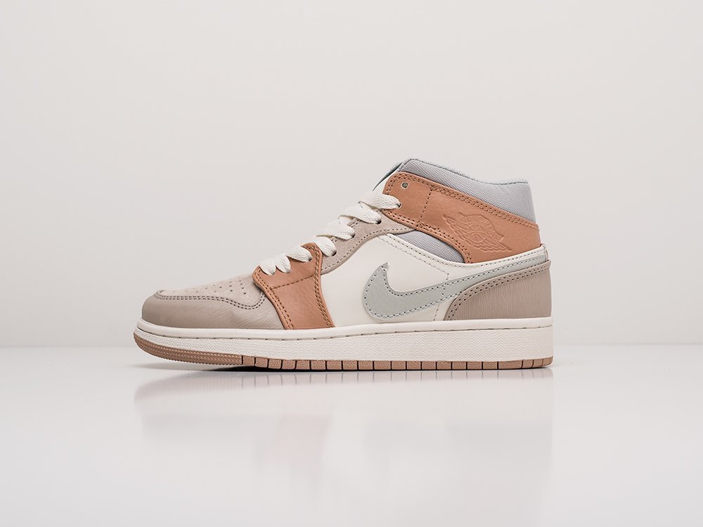женские кроссовки Nike Air Jordan 1 Milan WMNS White / Grey / Beige