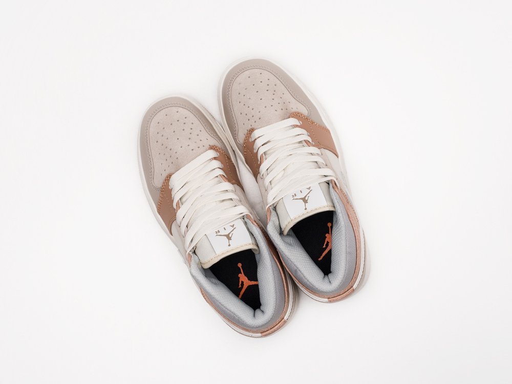 женские кроссовки Nike Air Jordan 1 Milan WMNS White / Grey / Beige