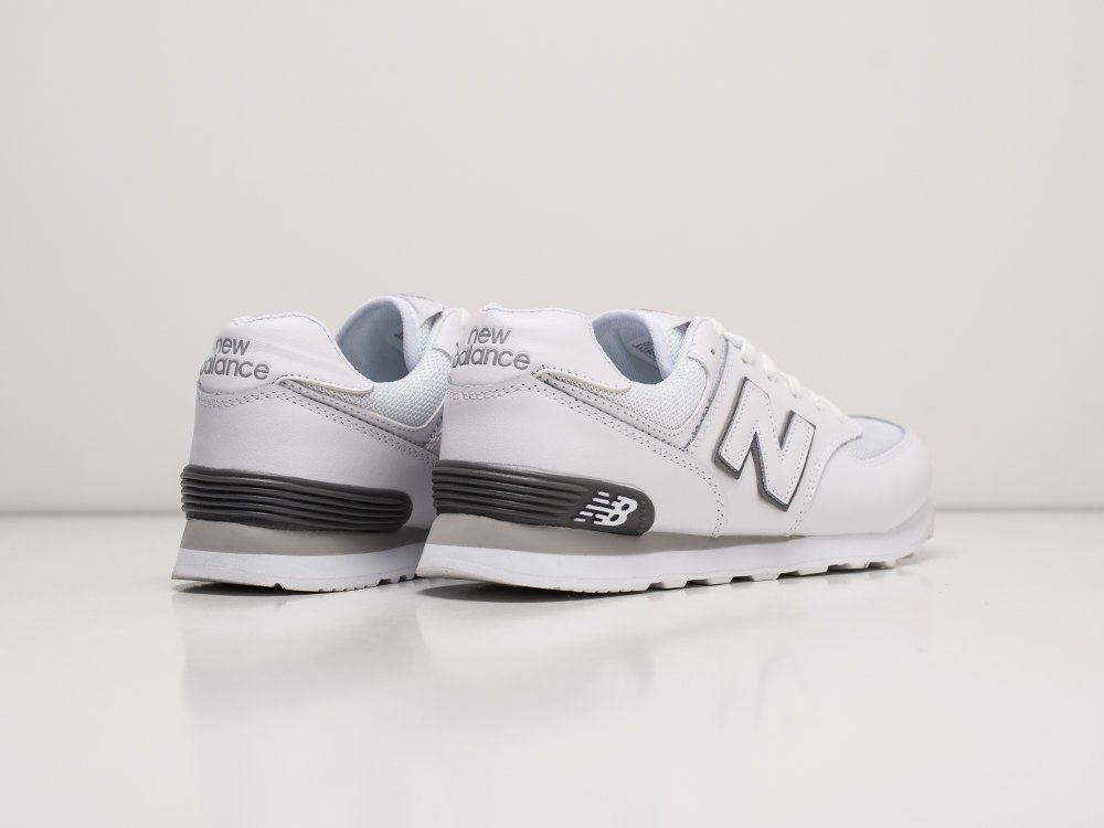 New Balance 574 белые текстиль мужские (AR22177) - фото 4 New Balance 574 белые текстиль мужские (AR22177) - фото 4