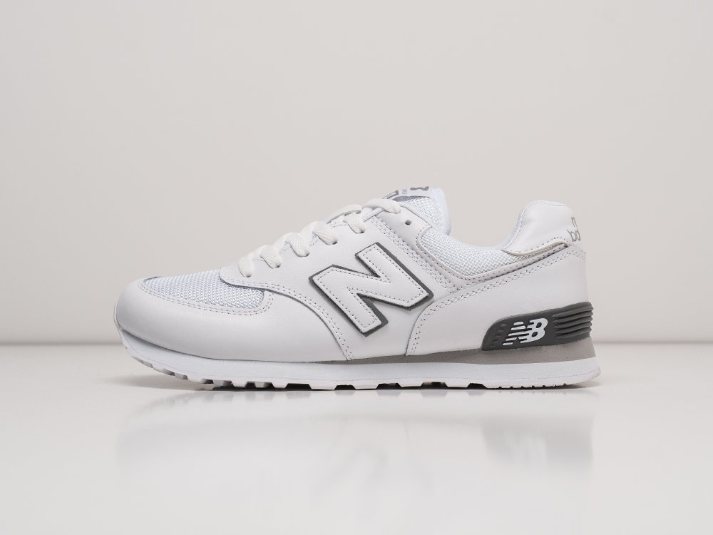 New Balance 574 белые текстиль мужские (AR22177) - фото 1 New Balance 574 белые текстиль мужские (AR22177) - фото 1