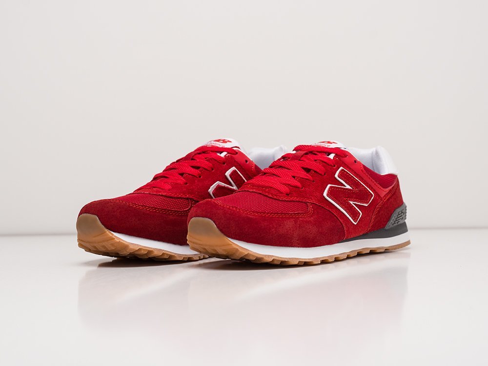 New Balance 574 красные замша мужские (AR22178) - фото 3 New Balance 574 красные замша мужские (AR22178) - фото 3