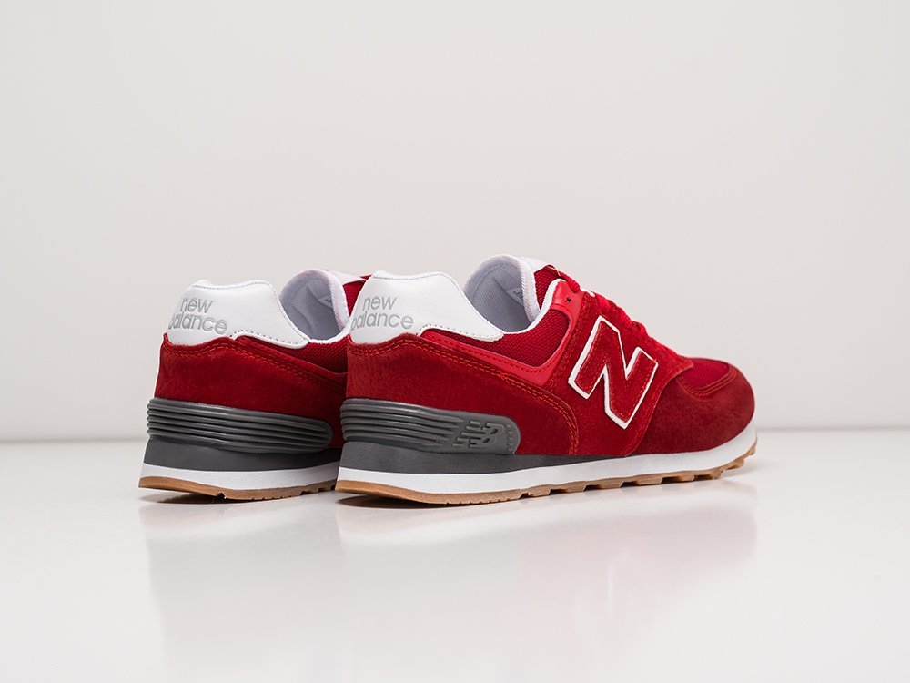 New Balance 574 красные замша мужские (AR22178) - фото 4 New Balance 574 красные замша мужские (AR22178) - фото 4