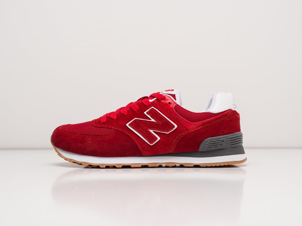 New Balance 574 красные замша мужские (AR22178) - фото 1 New Balance 574 красные замша мужские (AR22178) - фото 1