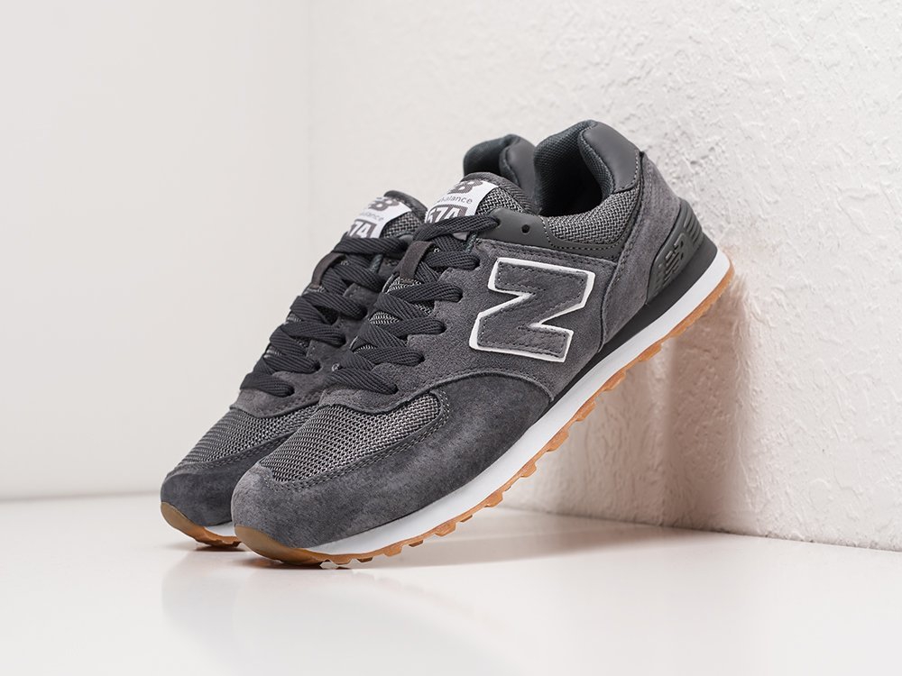 New Balance 574 серые текстиль мужские (AR22182) - фото 2 New Balance 574 серые текстиль мужские (AR22182) - фото 2