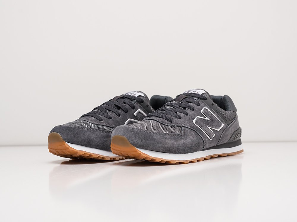 New Balance 574 серые текстиль мужские (AR22182) - фото 3