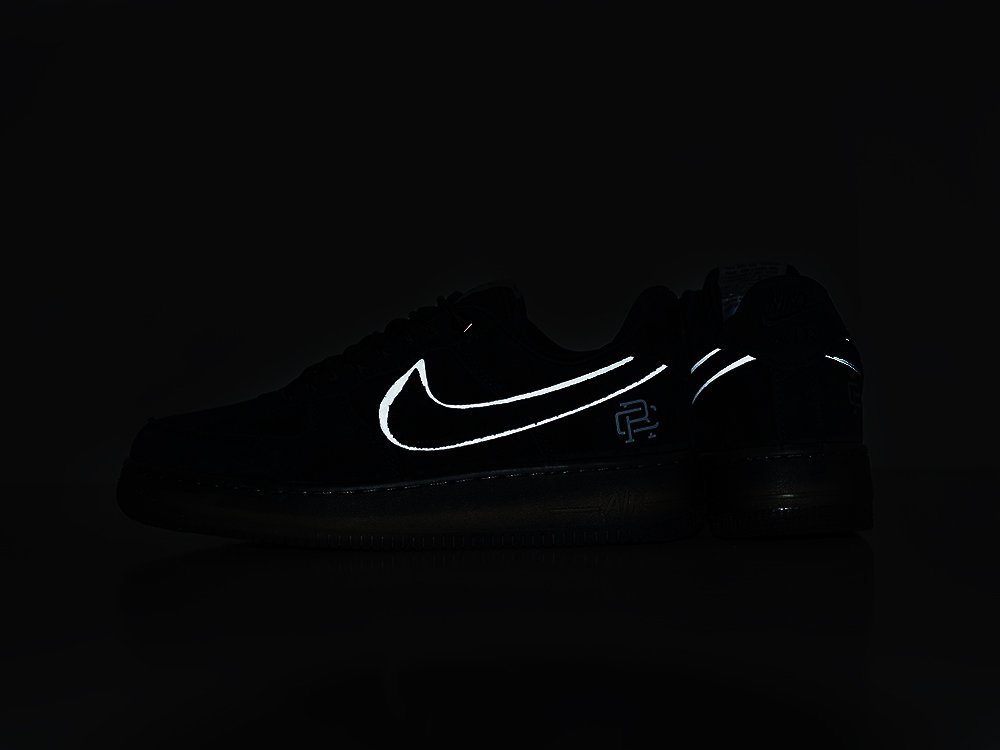 Nike x Reigning Champ Air Force 1 Low черные замша мужские (AR22218) - фото 4