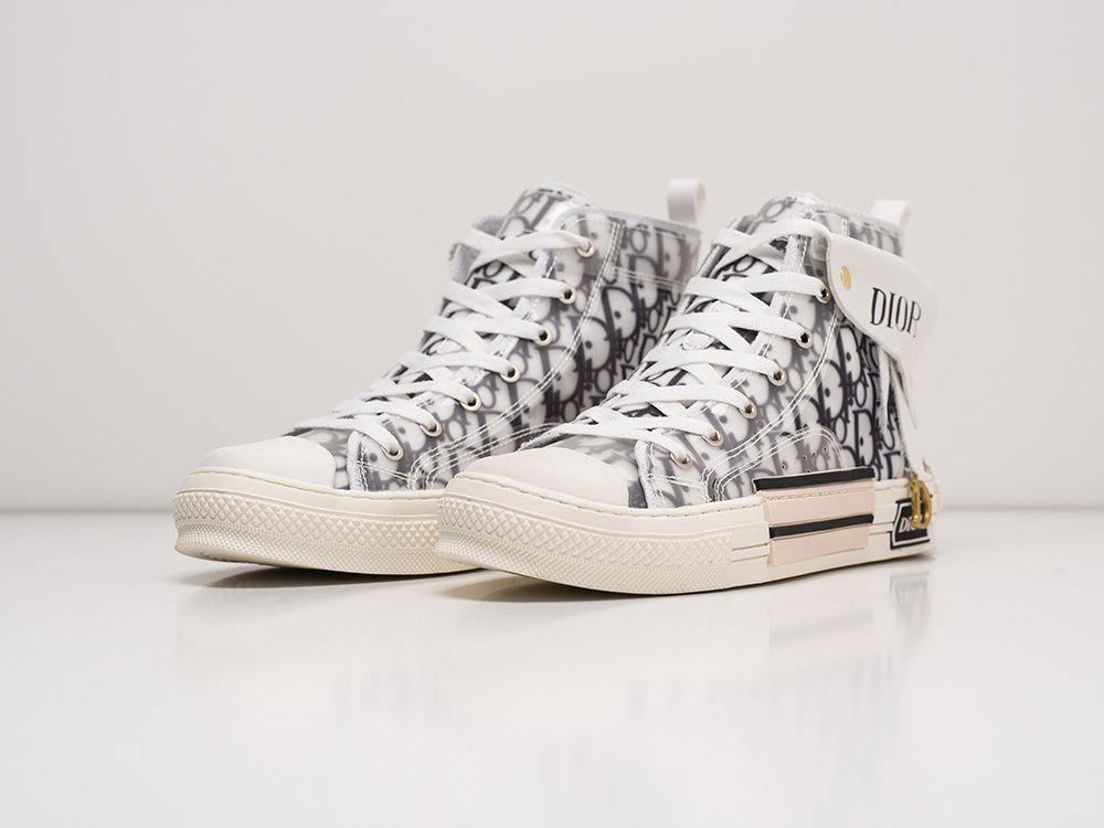 Dior B23 High белые текстиль мужские (AR22238) - фото 3 Dior B23 High белые текстиль мужские (AR22238) - фото 3