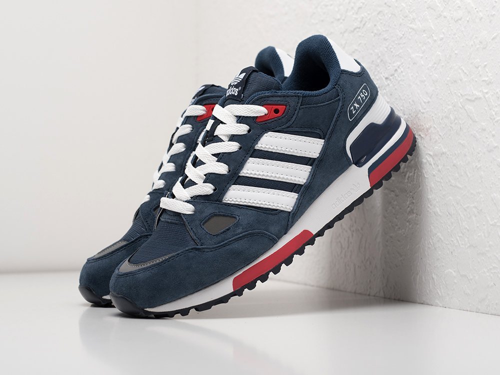 Adidas ZX 750 синие замша мужские (AR22244) - фото 2 Adidas ZX 750 синие замша мужские (AR22244) - фото 2