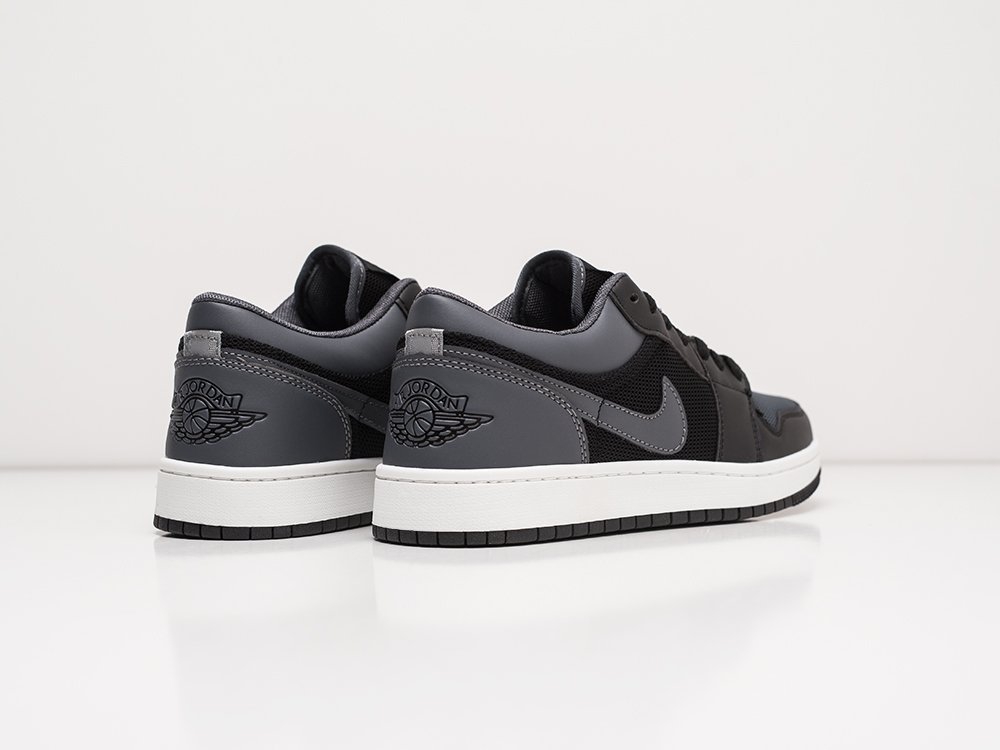 Nike Air Jordan 1 Low Black / Grey / White - фото 4