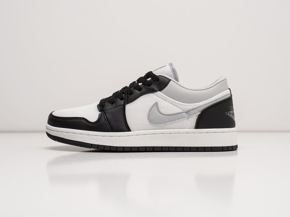 Nike Air Jordan 1 Low White / Black / Grey - фото 1