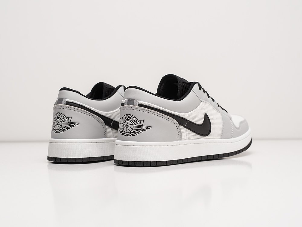 Nike Air Jordan 1 Low Grey / White / Black - фото 4