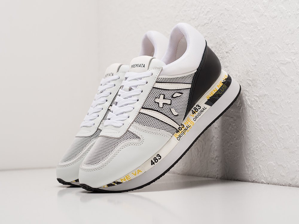 Premiata Tris белые текстиль женские (AR22420) - фото 2 Premiata Tris белые текстиль женские (AR22420) - фото 2