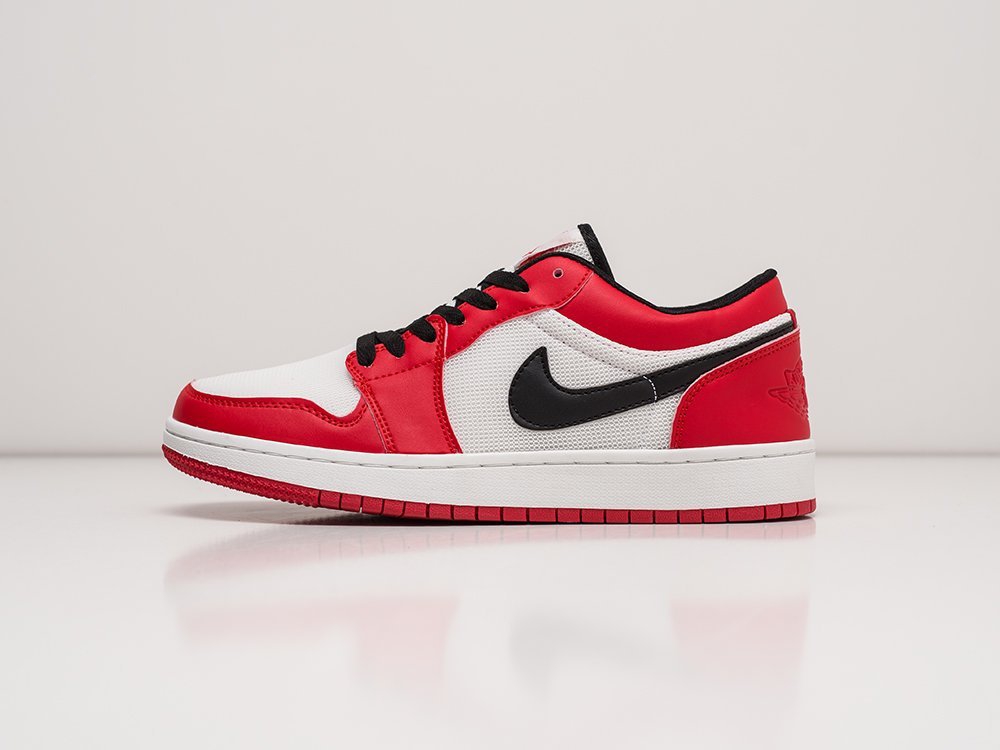 Мужские кроссовки Nike Air Jordan 1 Low Red / White / Black (40-45 размер) фото 1