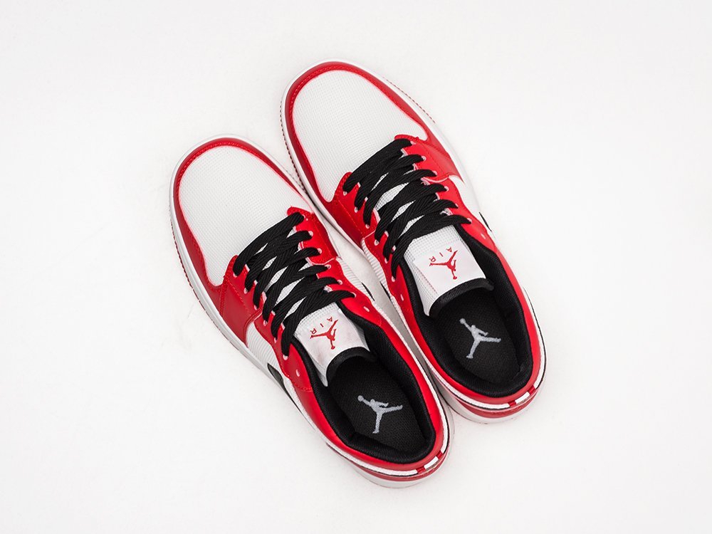Мужские кроссовки Nike Air Jordan 1 Low Red / White / Black (40-45 размер) фото 6