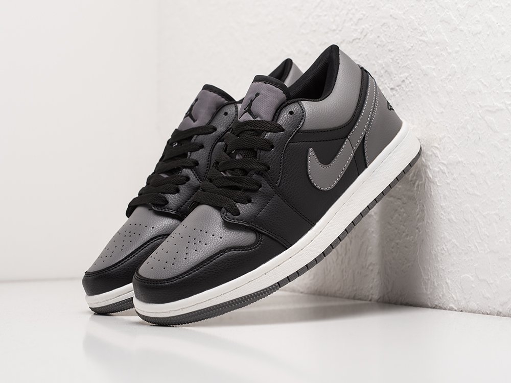Nike Air Jordan 1 Low Grey / Black - фото 2