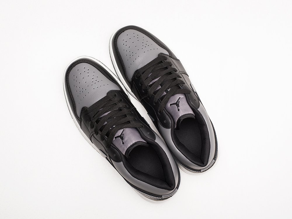 Nike Air Jordan 1 Low Grey / Black - фото 3