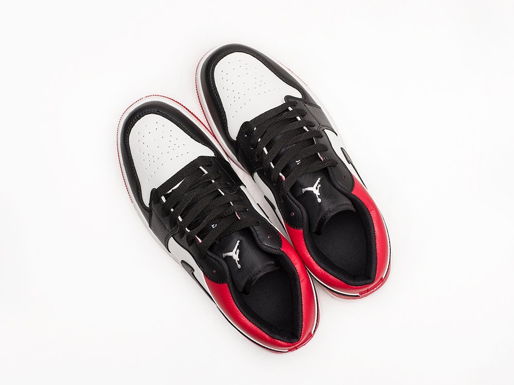 Nike Air Jordan 1 Low White / Red / Black - фото 3