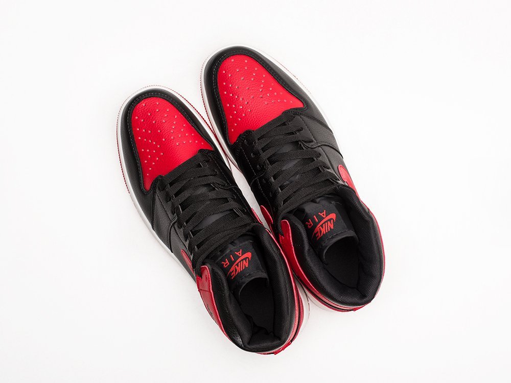 Nike Air Jordan 1 черные кожа мужские (AR22429) - фото 3