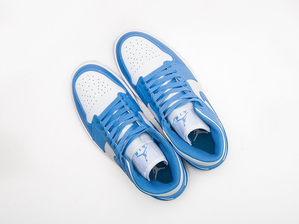 Nike Air Jordan 1 голубые кожа женские (AR22451) - фото 3