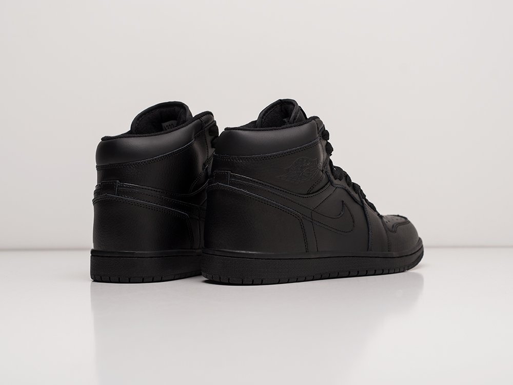 Nike Air Jordan 1 черные кожа мужские (AR22475) - фото 3