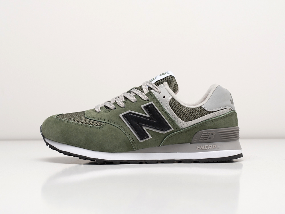 New Balance 574 зеленые замша мужские (AR22480) - фото 1 New Balance 574 зеленые замша мужские (AR22480) - фото 1