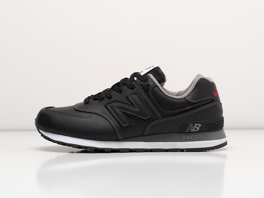 New Balance 574 черные кожа мужские (AR22482) - фото 1 New Balance 574 черные кожа мужские (AR22482) - фото 1