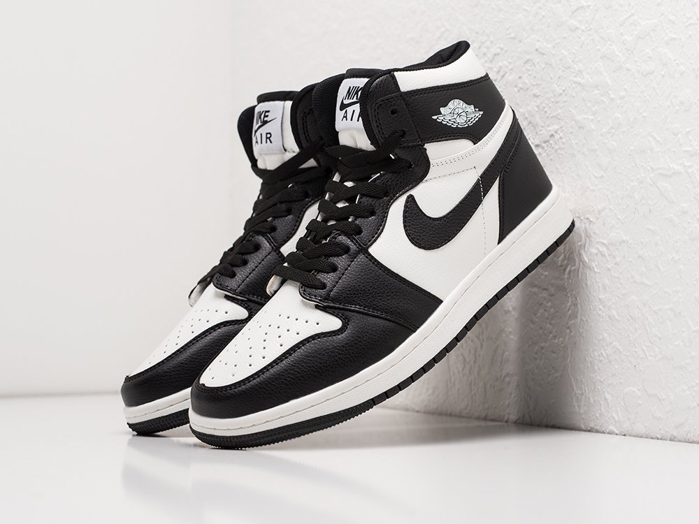 Nike Air Jordan 1 белые кожа мужские (AR22488) - фото 2 Nike Air Jordan 1 белые кожа мужские (AR22488) - фото 2