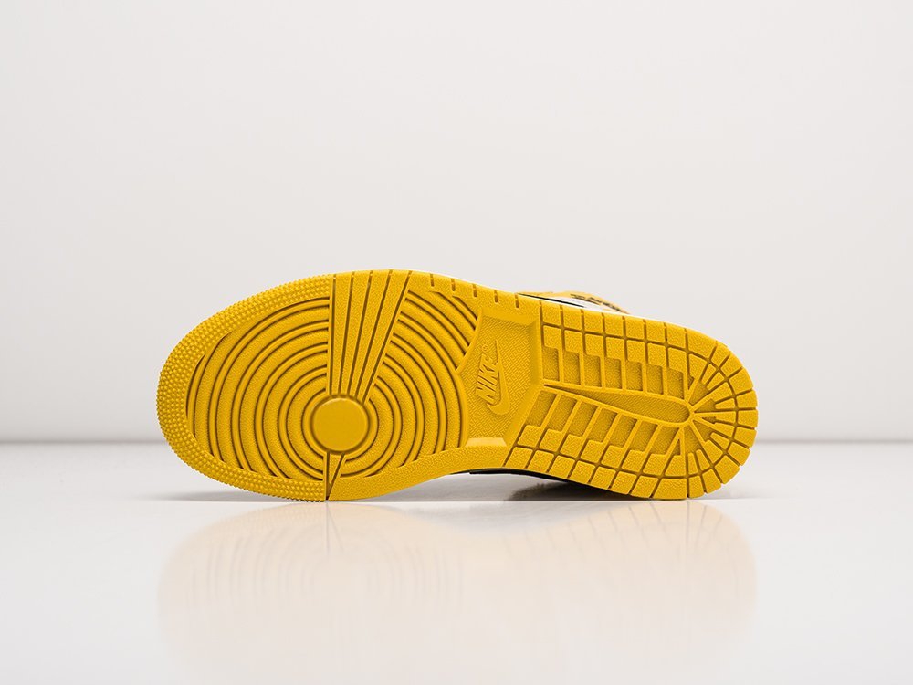Nike Air Jordan 1 желтые кожа женские (AR22492) - фото 5