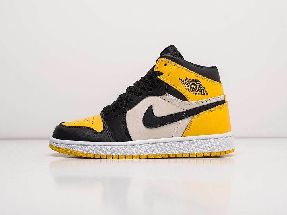 Nike Air Jordan 1 желтые кожа женские (AR22492) - фото 1 Nike Air Jordan 1 желтые кожа женские (AR22492) - фото 1