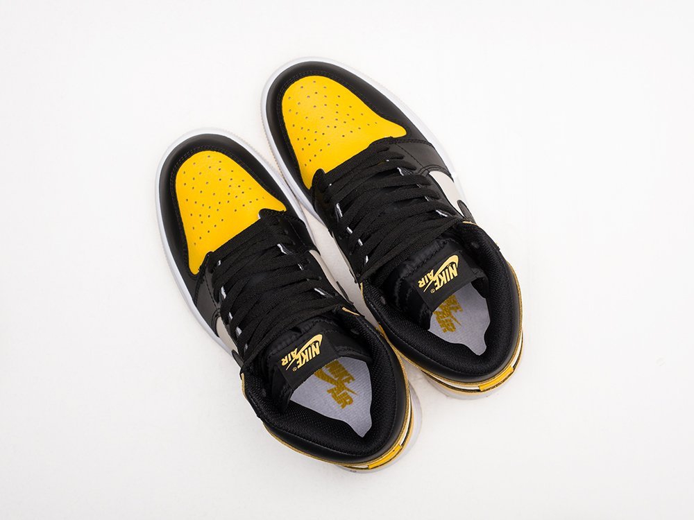 Nike Air Jordan 1 желтые кожа женские (AR22492) - фото 6