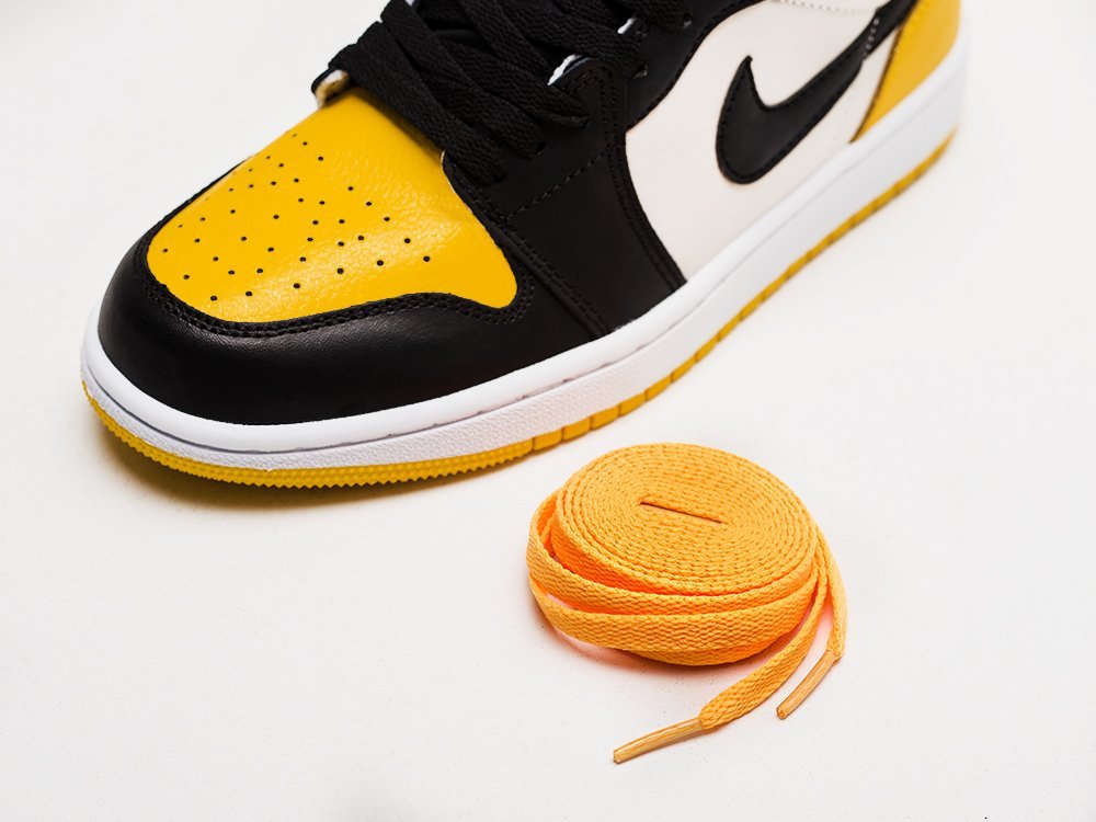 Nike Air Jordan 1 желтые кожа женские (AR22492) - фото 7