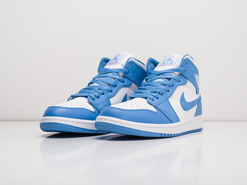 Nike Air Jordan 1 голубые кожа мужские (AR22493) - фото 3
