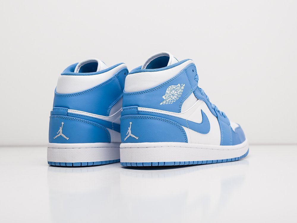 Nike Air Jordan 1 голубые кожа мужские (AR22493) - фото 4